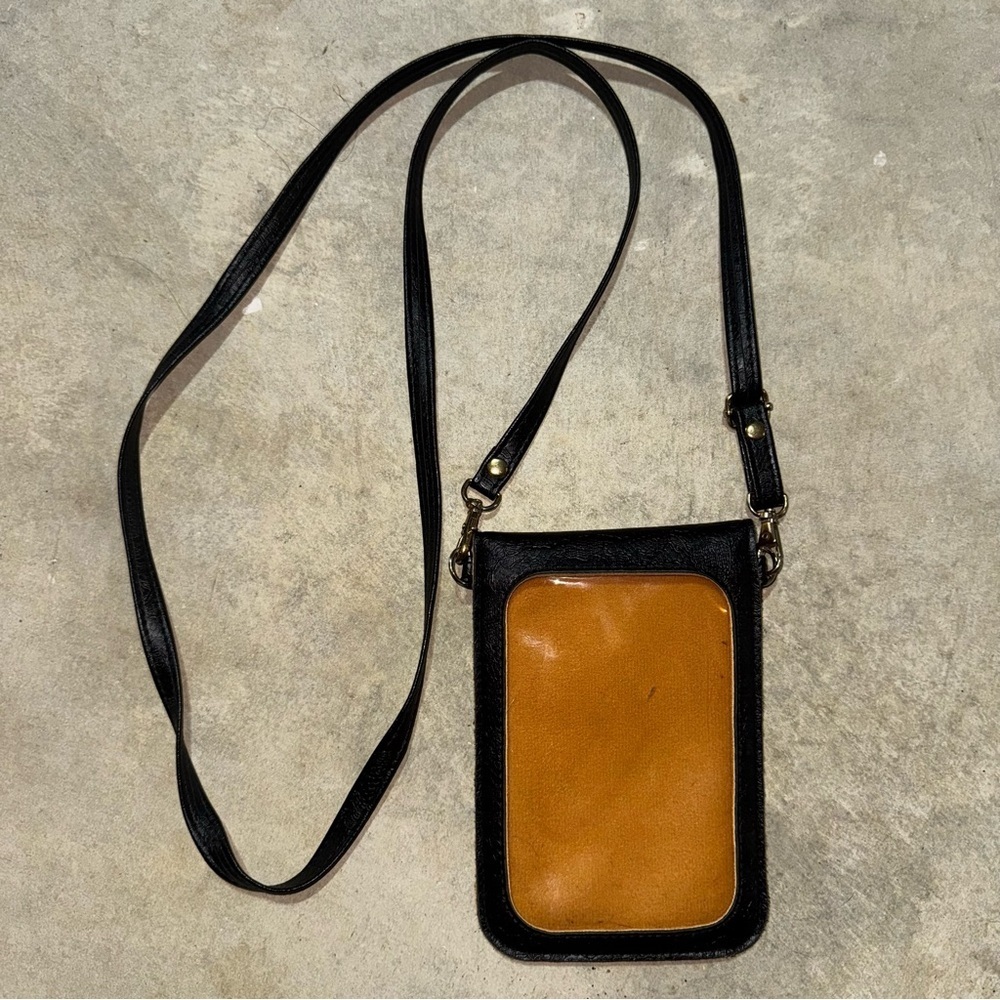 Black and Tan Crossbody Bag
